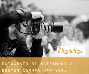 Fotografo di matrimoni a Boston Corner (New York)