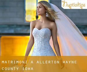 matrimoni a Allerton (Wayne County, Iowa)