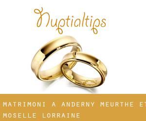 matrimoni a Anderny (Meurthe et Moselle, Lorraine)