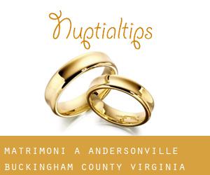 matrimoni a Andersonville (Buckingham County, Virginia)