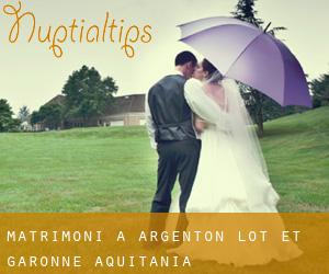 matrimoni a Argenton (Lot-et-Garonne, Aquitania)