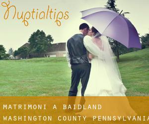 matrimoni a Baidland (Washington County, Pennsylvania)