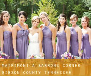 matrimoni a Barrons Corner (Gibson County, Tennessee)