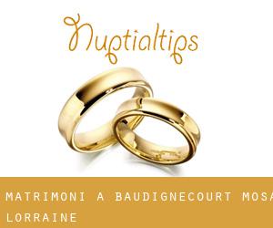 matrimoni a Baudignécourt (Mosa, Lorraine)