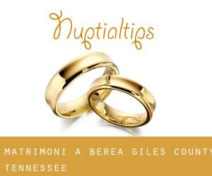 matrimoni a Berea (Giles County, Tennessee)