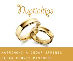 matrimoni a Cedar Springs (Cedar County, Missouri)