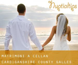 matrimoni a Cellan (Cardiganshire County, Galles)