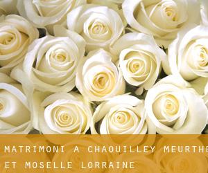 matrimoni a Chaouilley (Meurthe et Moselle, Lorraine)