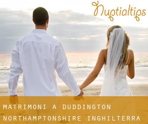matrimoni a Duddington (Northamptonshire, Inghilterra)