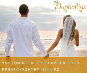 matrimoni a Freshwater East (Pembrokeshire, Galles)