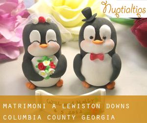 matrimoni a Lewiston Downs (Columbia County, Georgia)