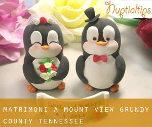 matrimoni a Mount View (Grundy County, Tennessee)