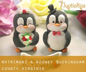 matrimoni a Rosney (Buckingham County, Virginia)