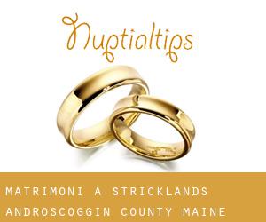 matrimoni a Stricklands (Androscoggin County, Maine)
