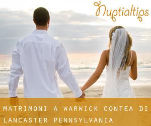 matrimoni a Warwick (Contea di Lancaster, Pennsylvania)